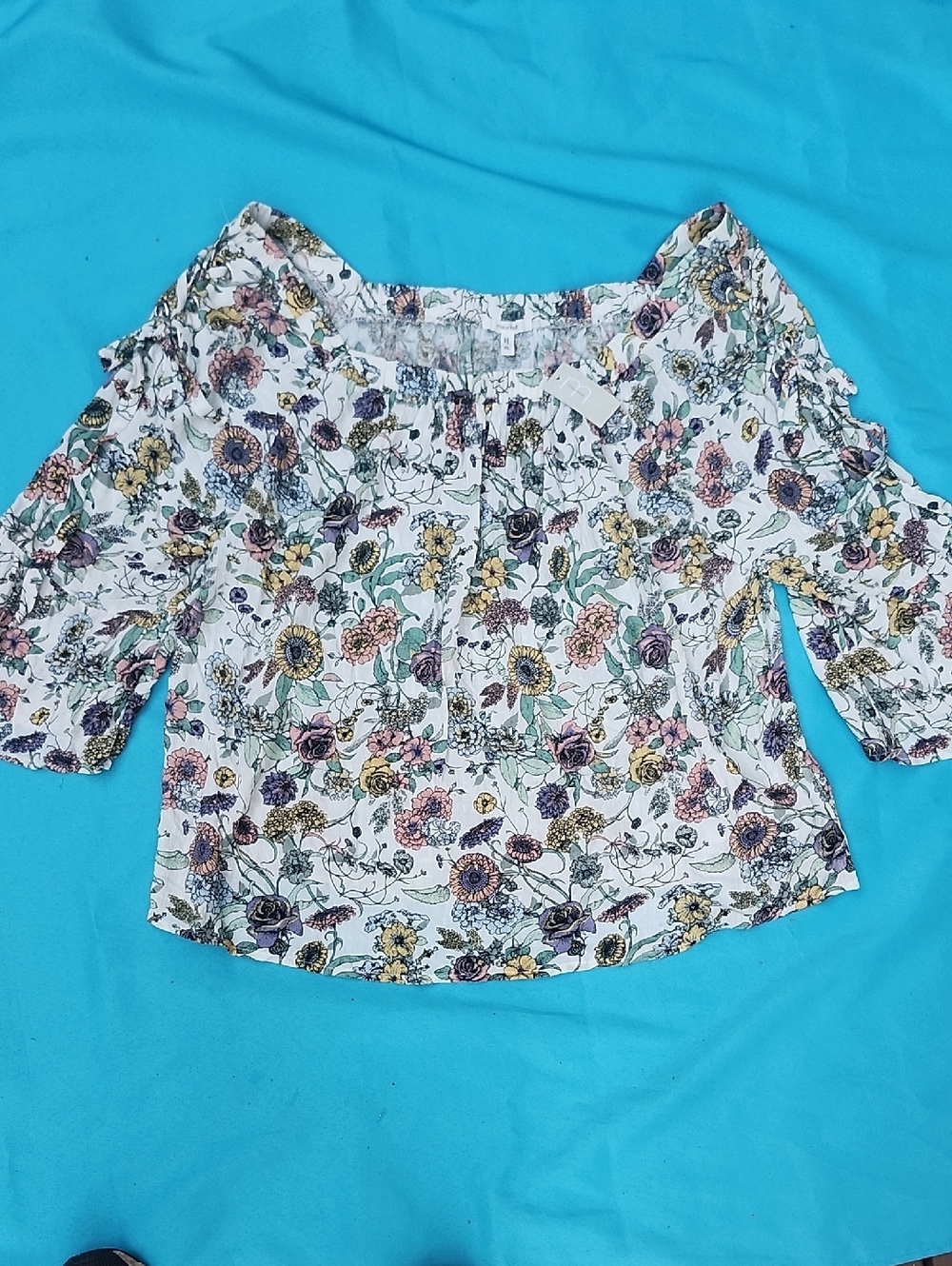 Floral Blouse NWT XL Boho